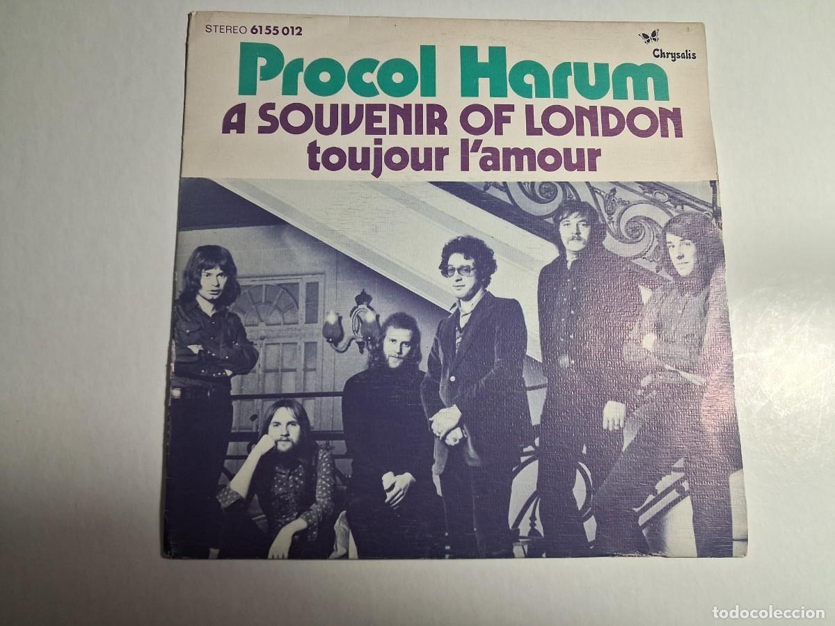 Discos de vinilo: single procol harum. a souvenir of london. toujour l'amour. chrysalis 1971 spain (seminuevo)