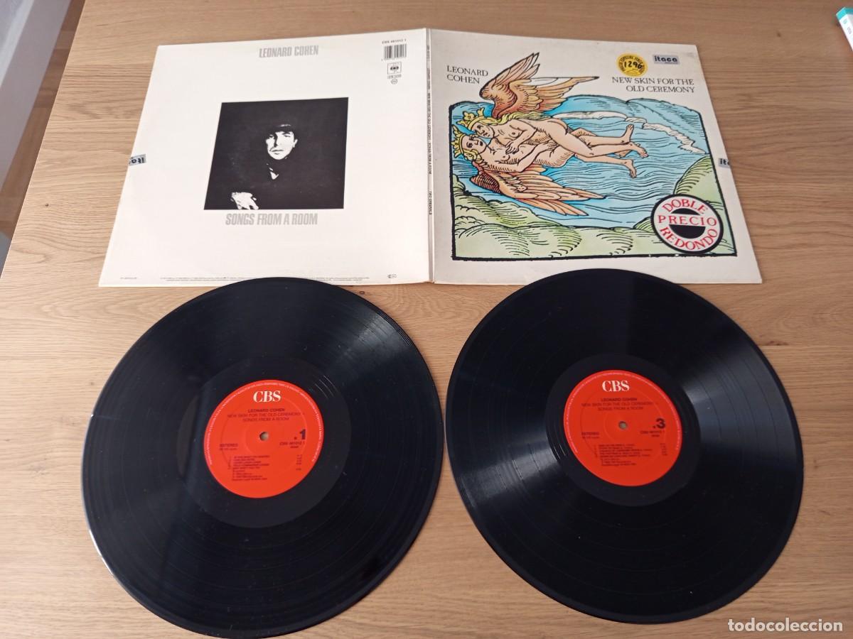 Discos de vinilo: GENIAL DOBLE LP. LEONARD COHEN / NEW SKIN FOR OLD CEREMONY / SELLO CBS 461012 1 / A&Ntilde;O 1988.