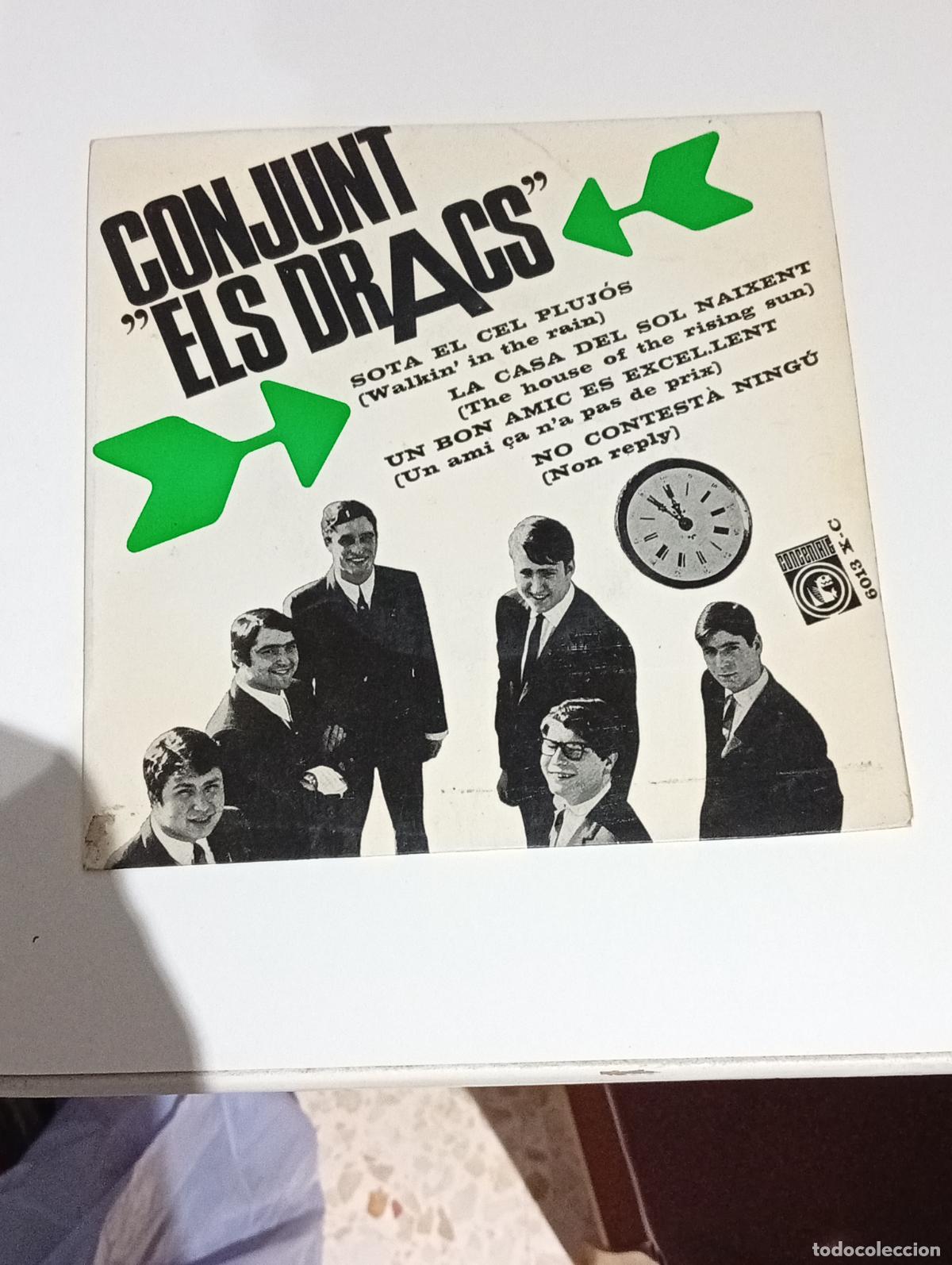 Discos de vinilo: Conjunt Els Dracs &ndash; La Casa Del Sol Naixent = The House Of The Rising Sun con inserto