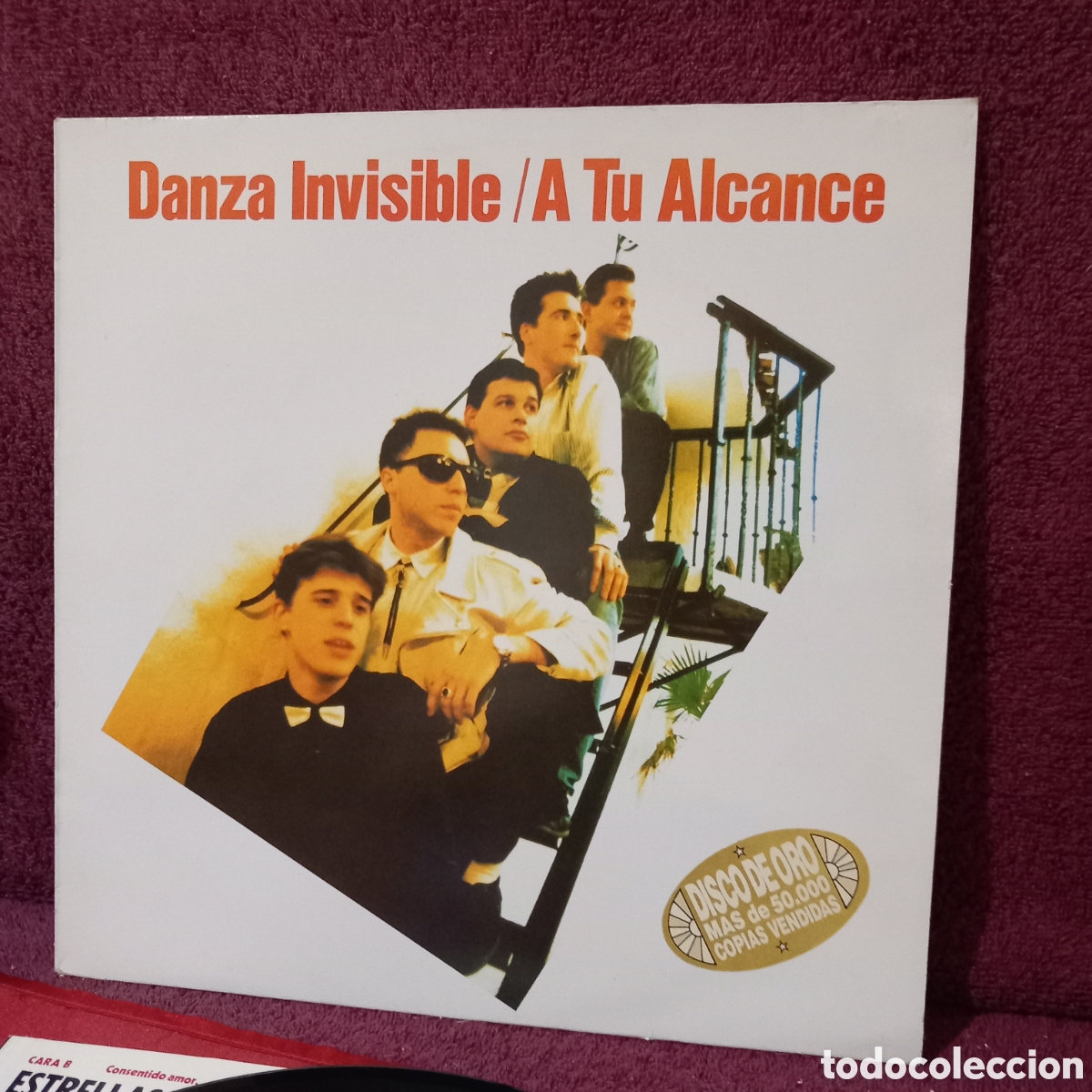 Discos de vinilo: LP DANZA INVISIBLE/A TU ALCANCE+ENCARTE(1988 TWINS)POCAS SE&Ntilde;ALES