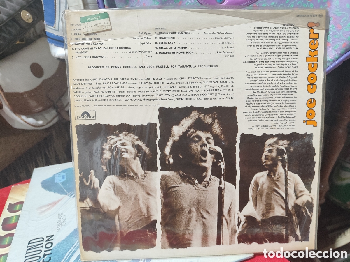 Discos de vinilo: JOE COCKER LP 1970 REEDICION 1980 - Foto 2