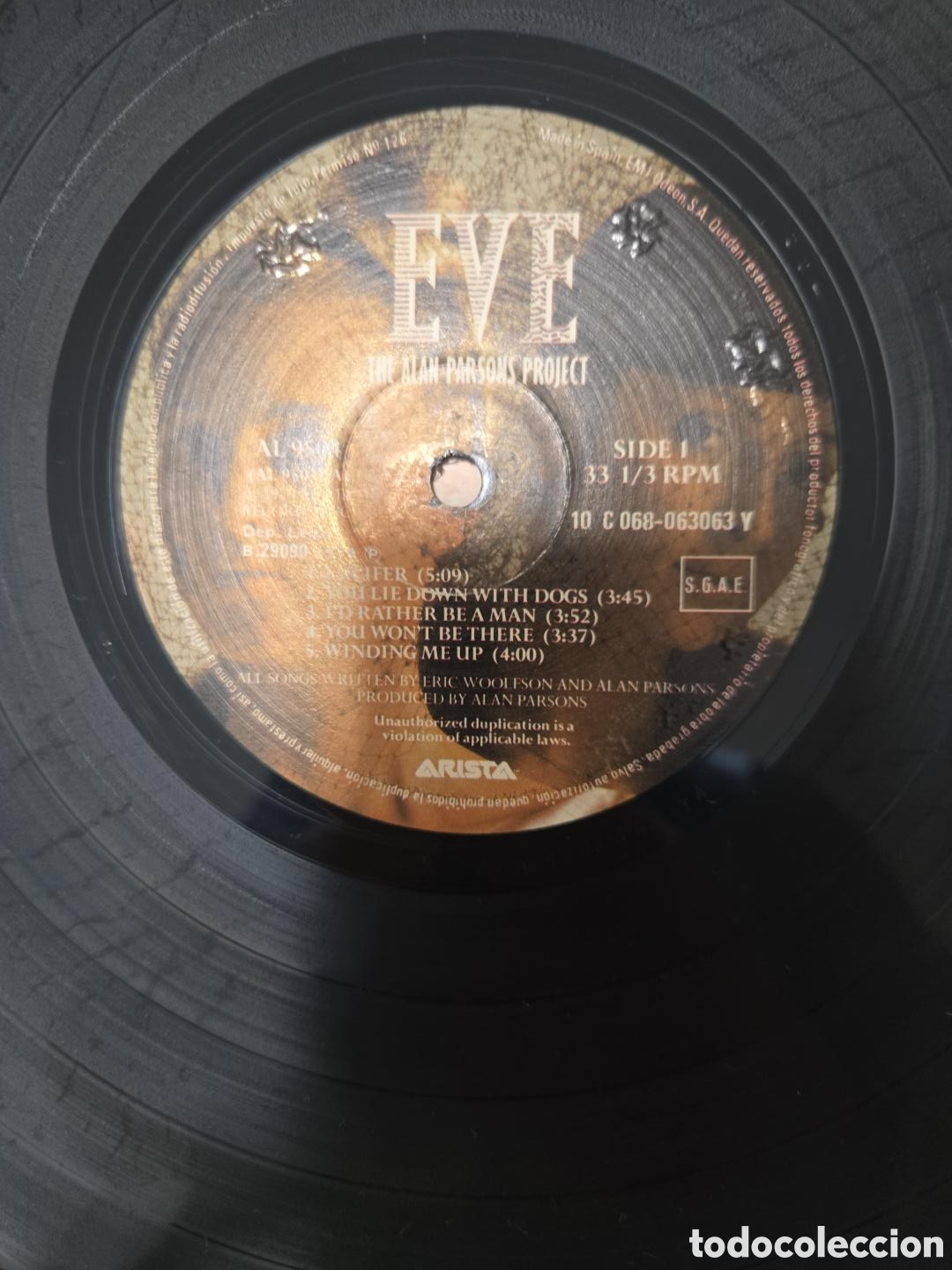 Discos de vinilo: THE ALAN PARSONS PROJECT EVE
