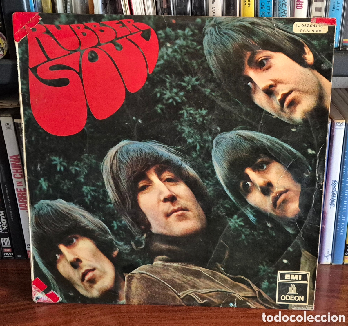 Discos de vinilo: The Beatles &ndash; Rubber Soul LP Light blue labels