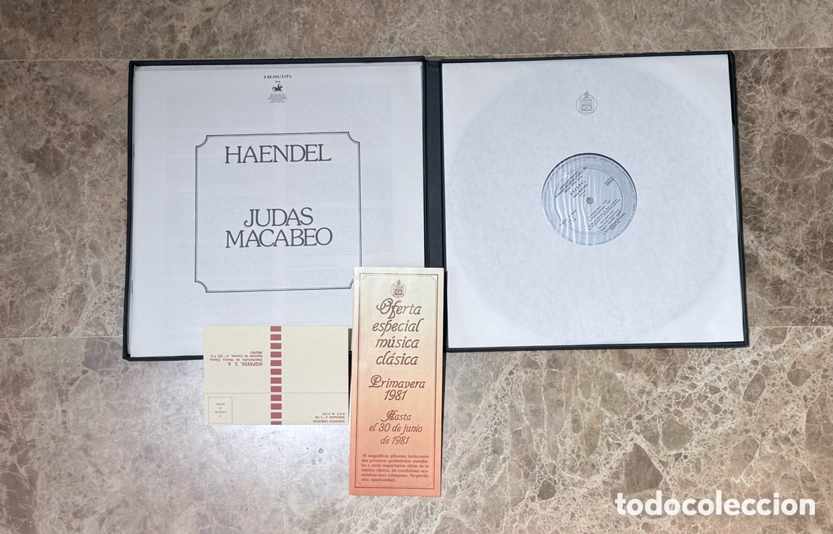 Discos de vinilo: Haendel Judas Macabeo Oratorio 3 LP Box - Foto 3