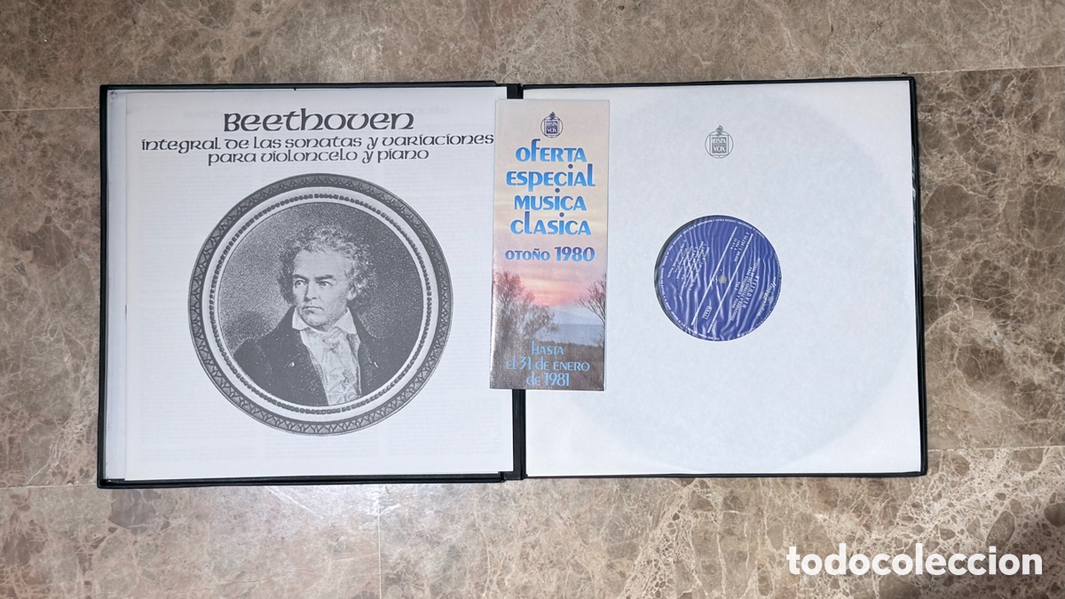 Discos de vinilo: Beethoven: Integral Sonatas y Variaciones. 3 LPS - Foto 2