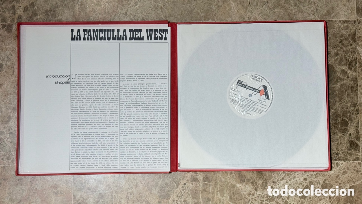 Discos de vinilo: Puccini La Fanciulla Del West 3 LPS BOX SET - Foto 2