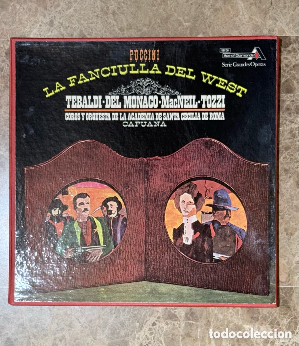 Discos de vinilo: Puccini La Fanciulla Del West 3 LPS BOX SET