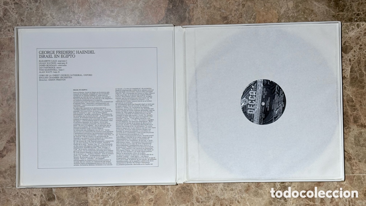 Discos de vinilo: Haendel - Israel en Egipto (2 LP) - Foto 2