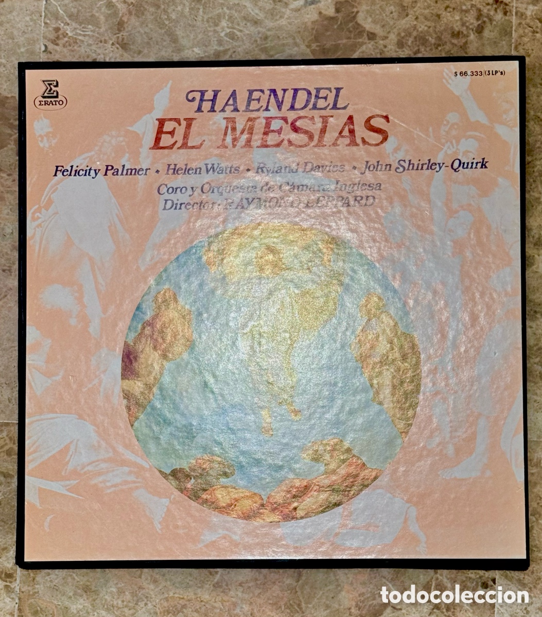 Discos de vinilo: Haendel. Caja 3 LPs El Mes&iacute;as de Haendel