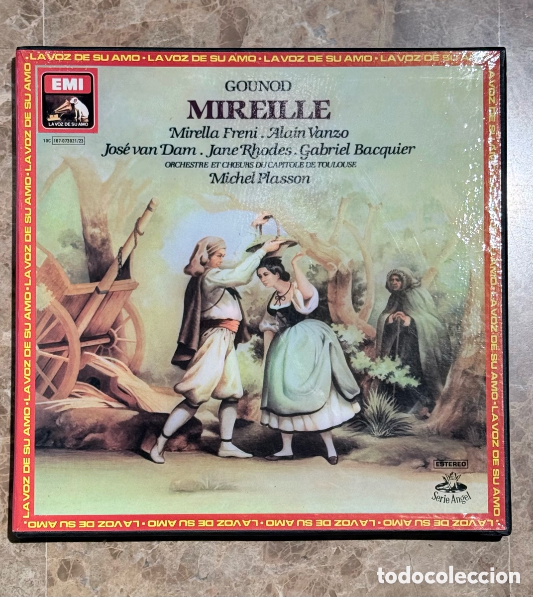 Discos de vinilo: Gounod. Caja tres vinilos &oacute;pera Mireille. (EMI)