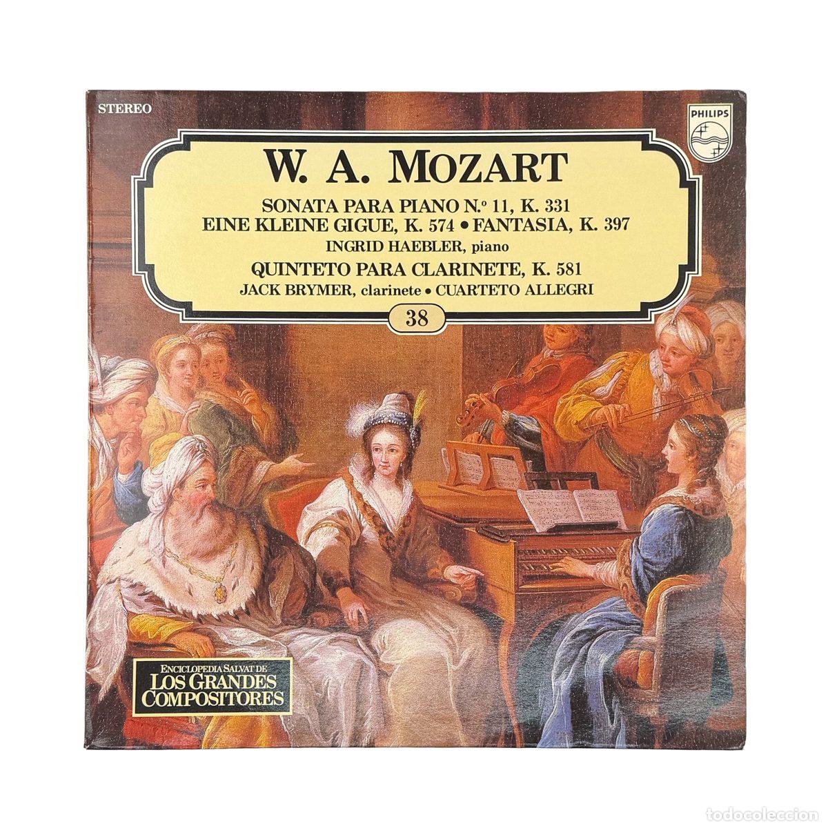 Disques de vinyle: LP. Wolfgang Amadeus Mozart. Sonata Para Piano N. 11, K. 331 / Eine Kleine Gigue, K. 5... (VG+/VG+)