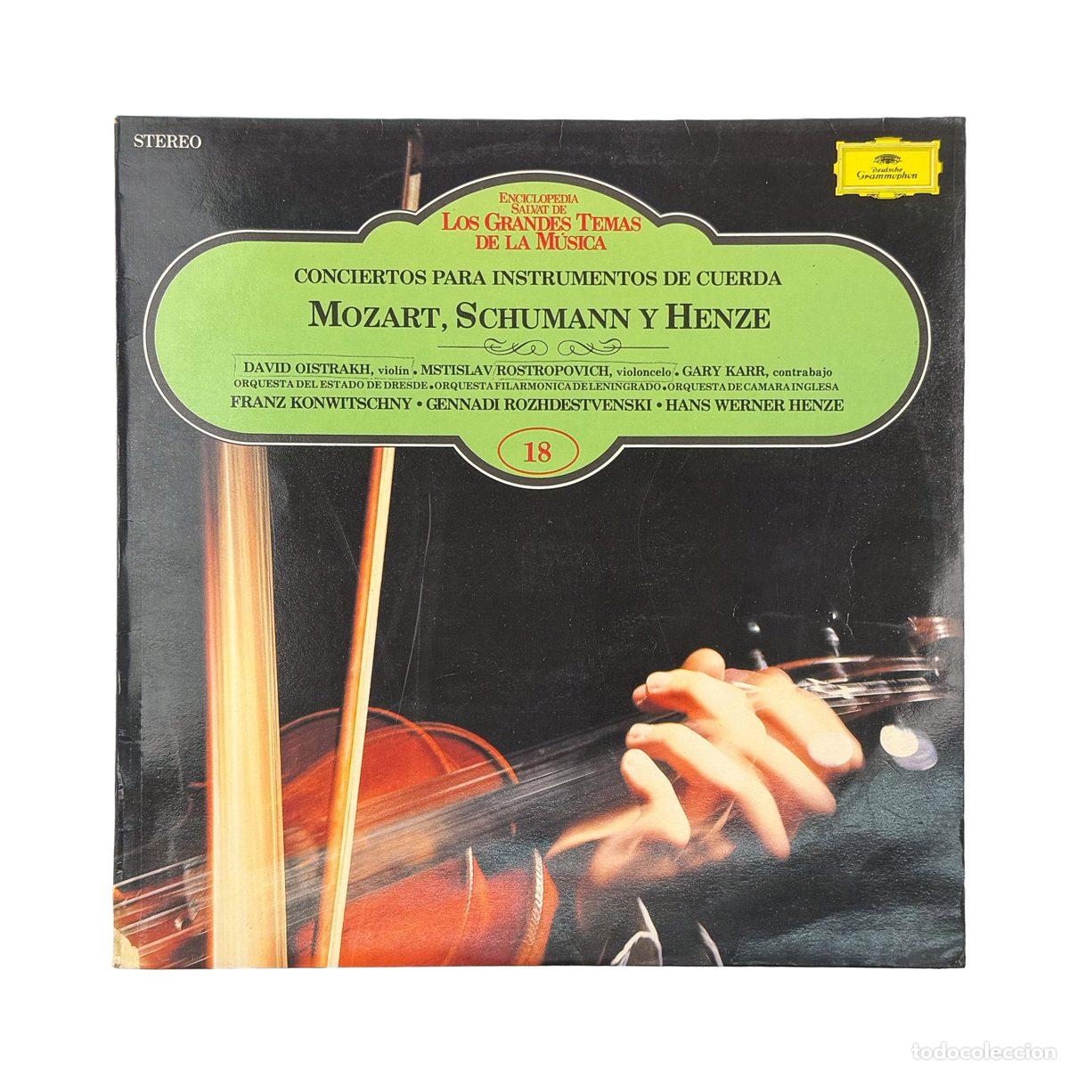 Disques de vinyle: LP. Wolfgang Amadeus Mozart. Concierto Para Instrumentos De Cuerda (VG+/VG+)