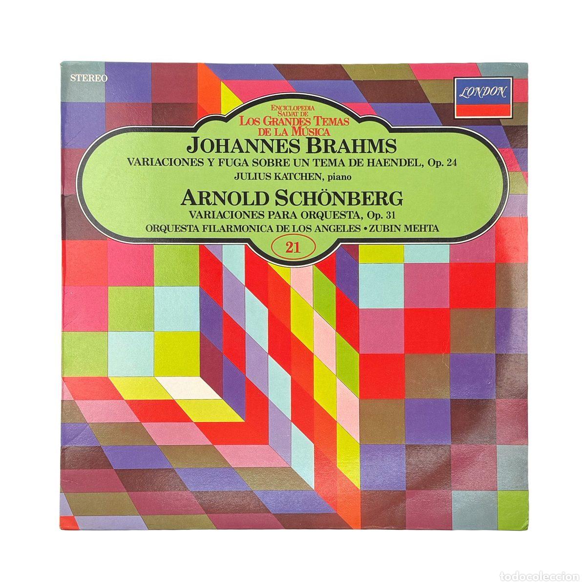 Dischi in vinile: LP. Johannes Brahms. Variaciones Y Fuga Sobre Un Tema De Haendel Op. 24 / Variaciones Pa... (VG/VG+)