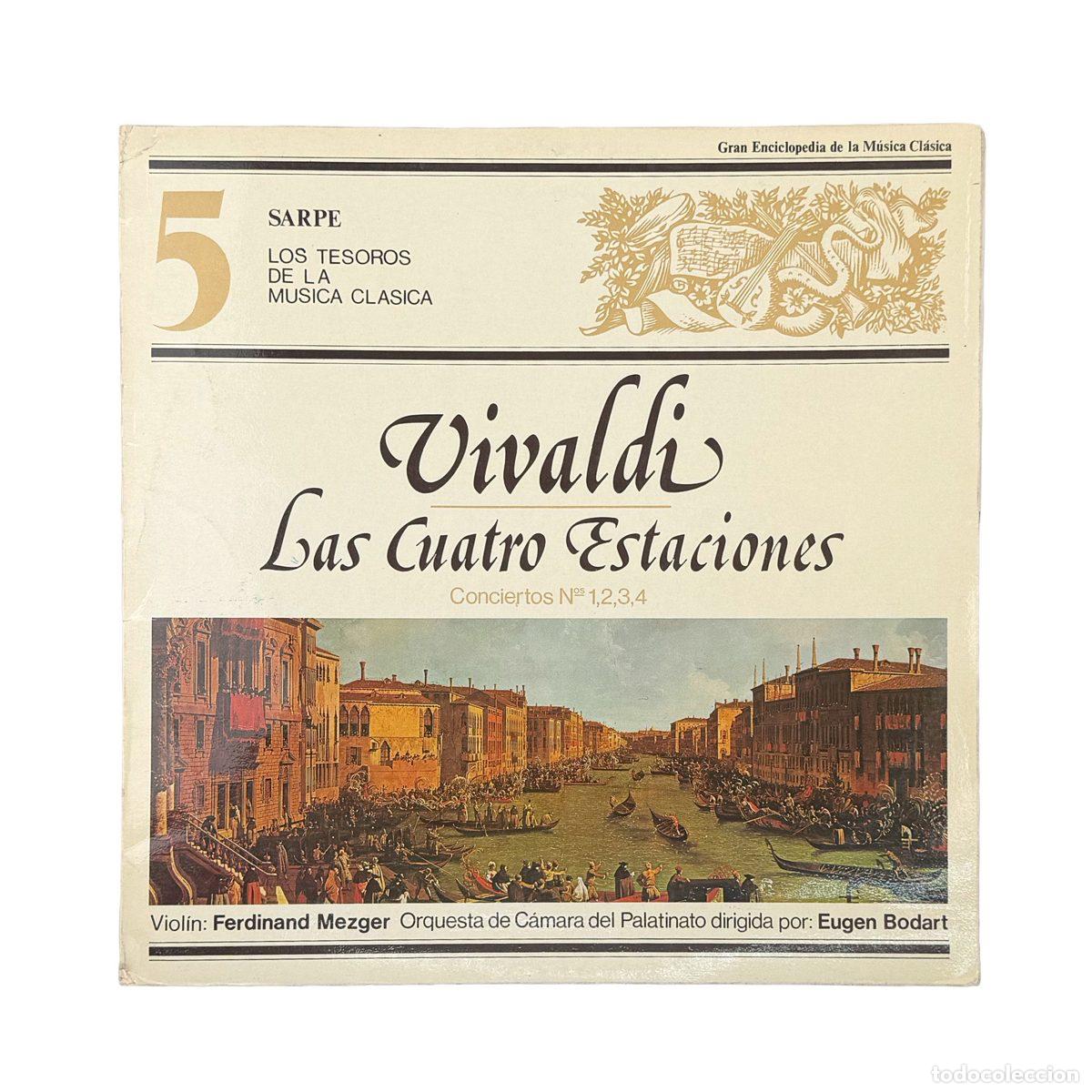 Dischi in vinile: LP. Antonio Vivaldi. Las Cuatro Estaciones Conciertos N&ordm; 1, N&ordm; 2, N&ordm; 3, N&ordm; 4 (VG+/VG+)