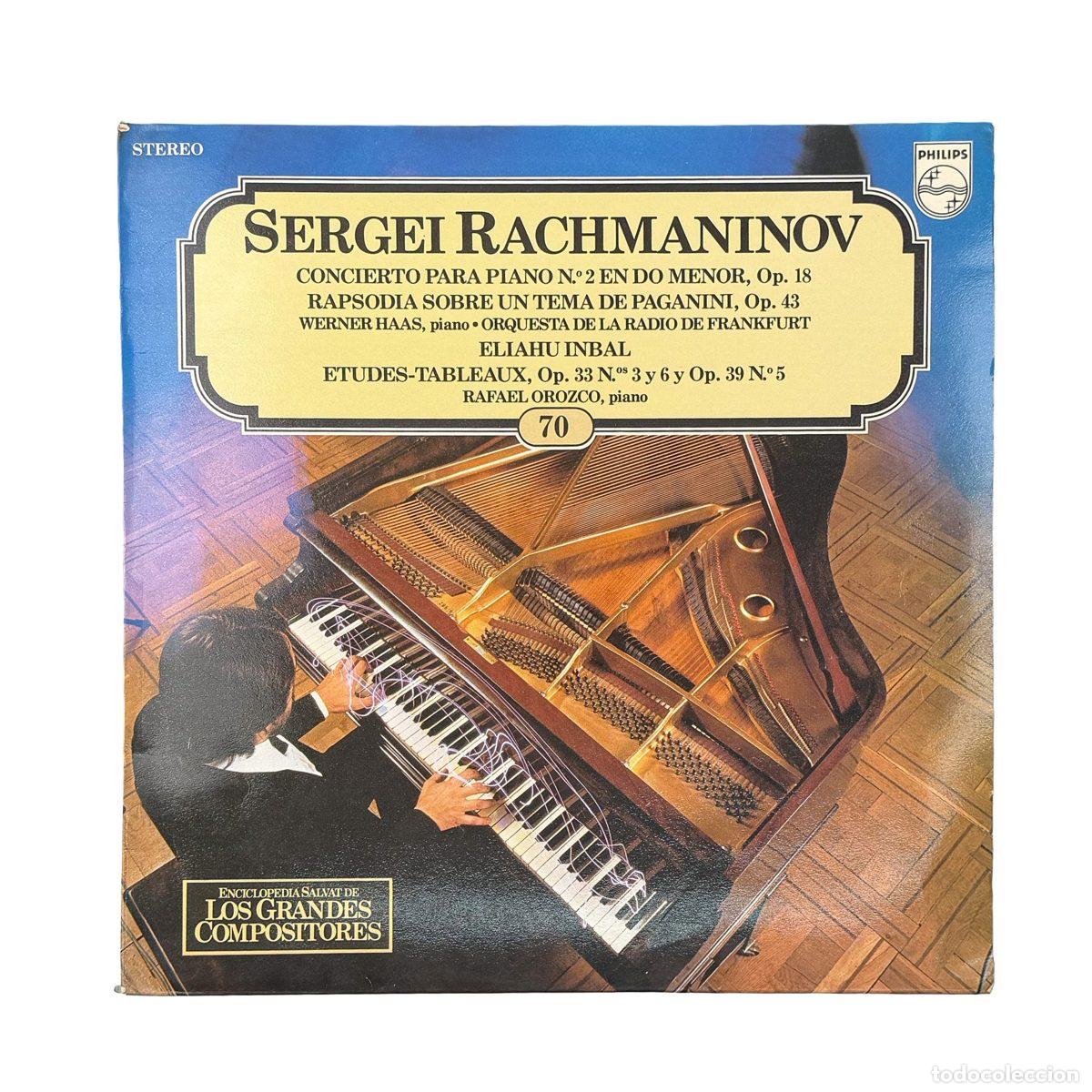 Dischi in vinile: LP. Sergei Rachmaninoff. Concierto Para Piano N&ordm; 2, Op. 18 / Rapsodia Sobre Un Tema De... (VG+/VG+)