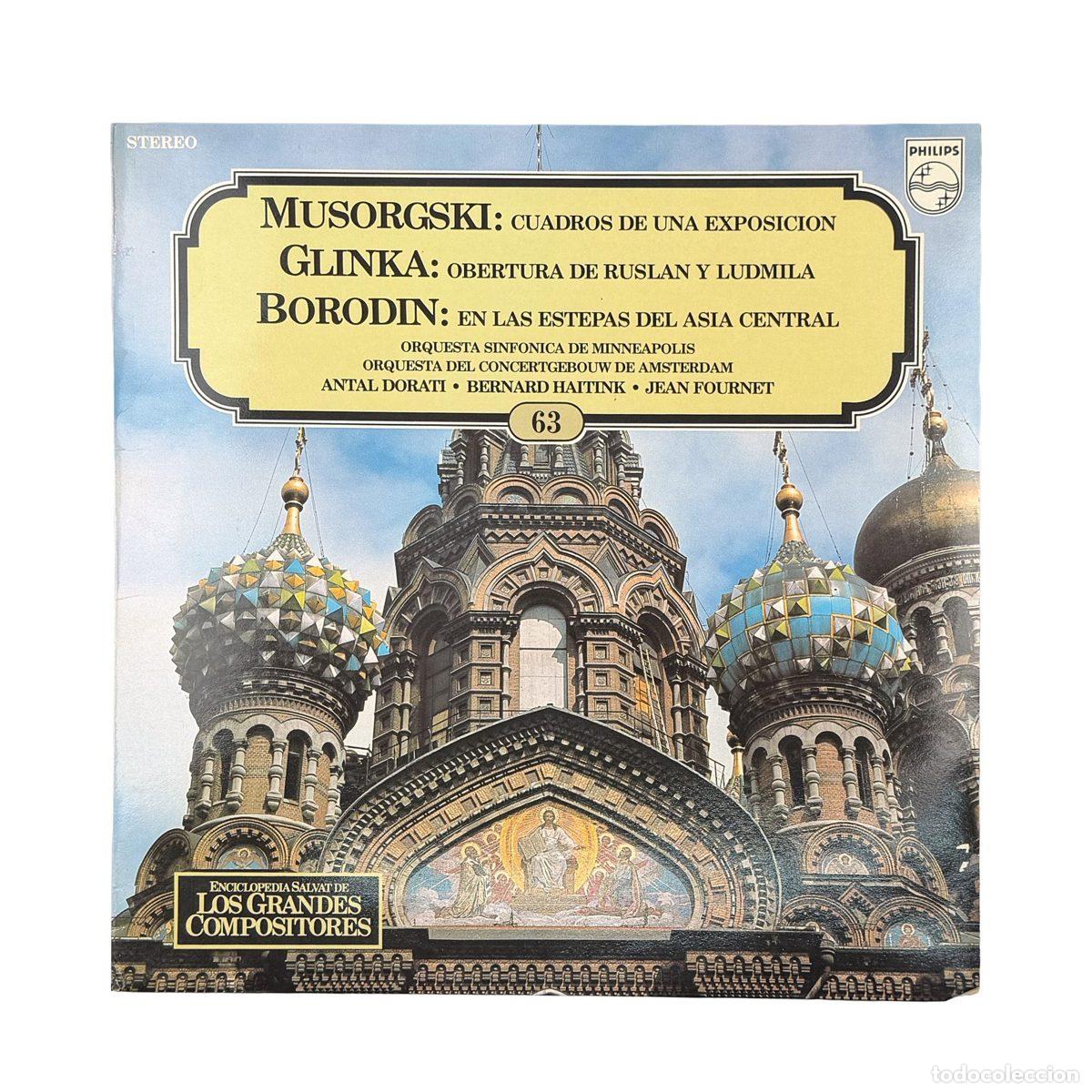 Dischi in vinile: LP. Modest Mussorgsky. Cuadros De Una Exposici&oacute;n / Obertura De Ruslan Y Ludmila / En Las... (NM/NM)