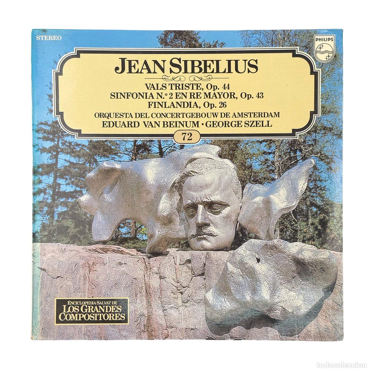 Dischi in vinile: LP. Jean Sibelius. Vals Triste Op. 44 / Sinfonia N.&ordm; 2 En Re Mayor, Op. 43 / Finlandia... (VG+/VG+)