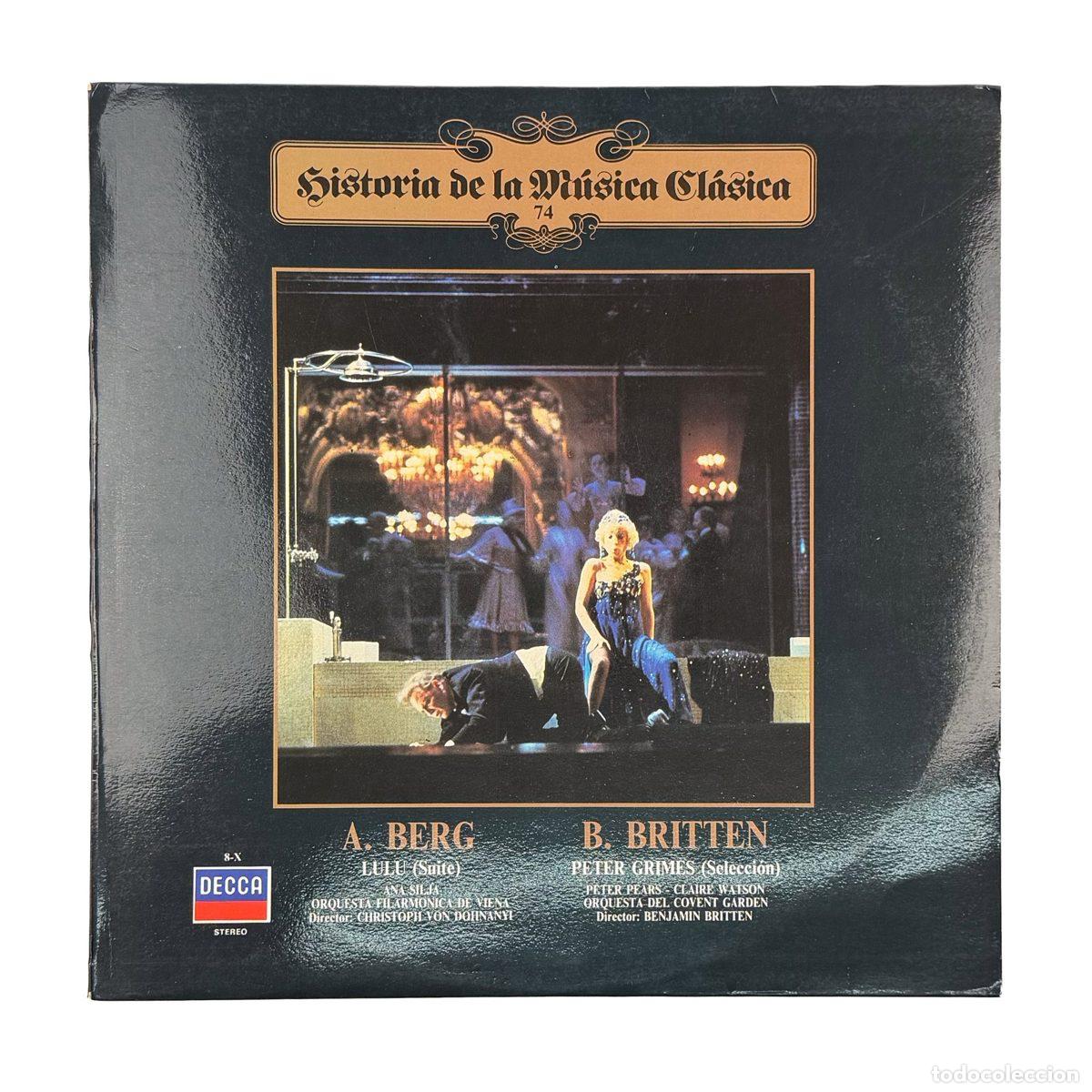 Dischi in vinile: LP. Alban Berg. Lulu (Suite) / Peter Grimes (Selecci&oacute;n) (NM/NM)