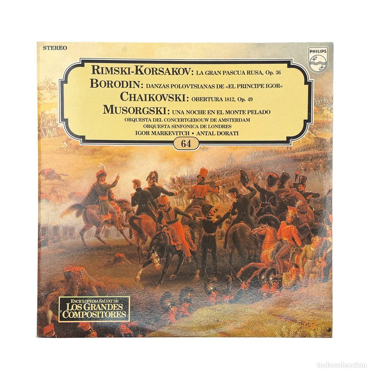 Dischi in vinile: LP. Nikolai Rimsky-Korsakov. La Gran Pascua Rusa / Danzas Polovtsianas de ''El Pr&iacute;ncipe I... (NM/NM)