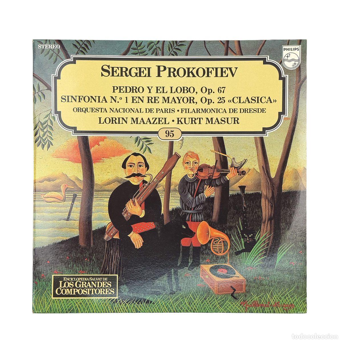 Dischi in vinile: LP. Sergei Prokofiev. Pedro Y El Lobo, Op. 67 - Sinfon&iacute;a No. 1 En Re Mayor, Op. 25 ''Cl&aacute;s... (NM/NM)
