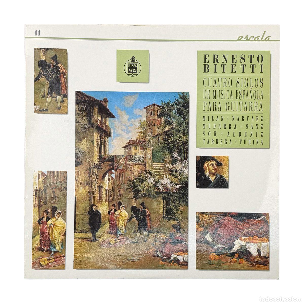 Vinyl records: LP. Ernesto Bitetti. Cuatro Siglos De Musica Espa&ntilde;ola Para Guitarra (VG/NM)