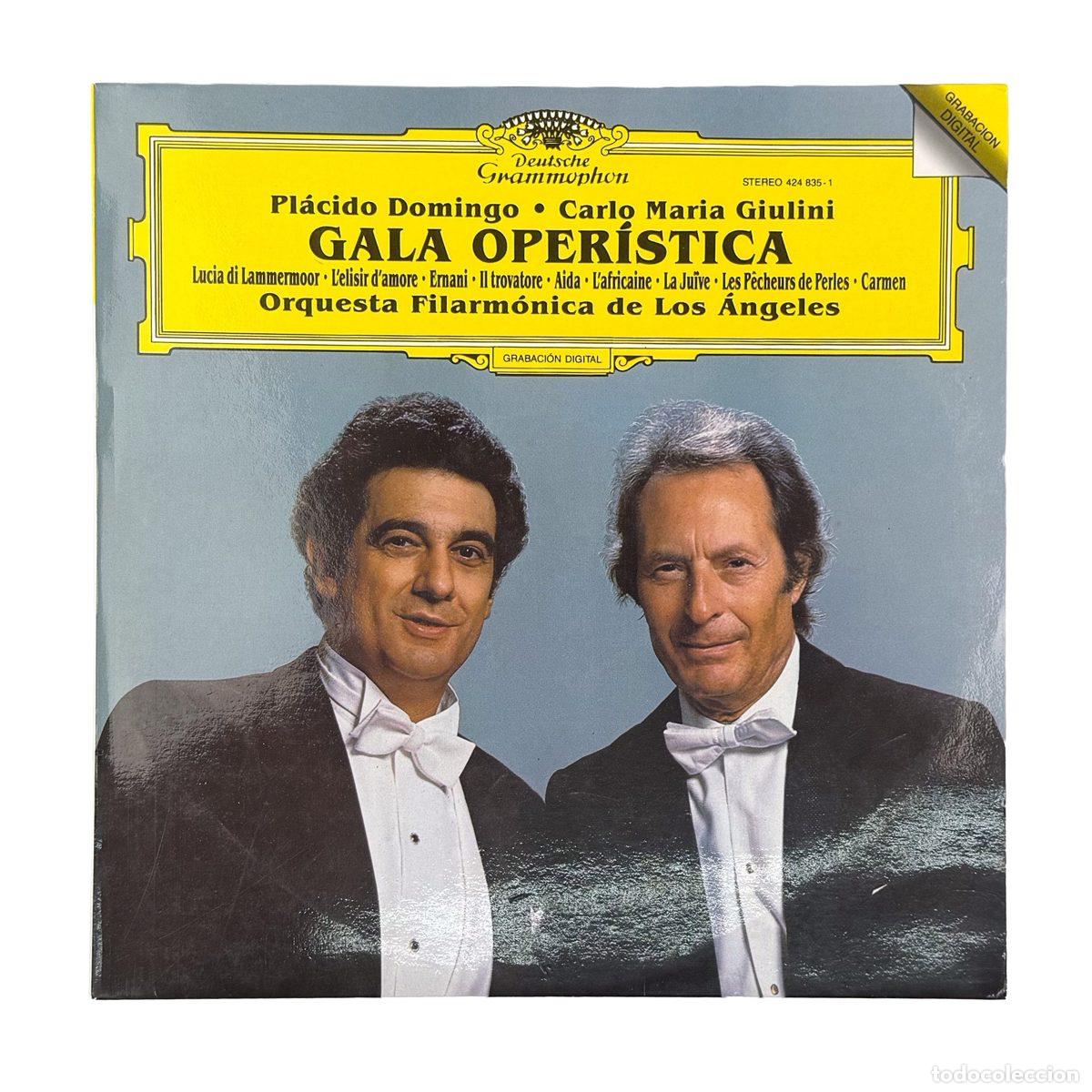 Discos de vinilo: LP. Placido Domingo. Gala Oper&iacute;stica (NM/NM)