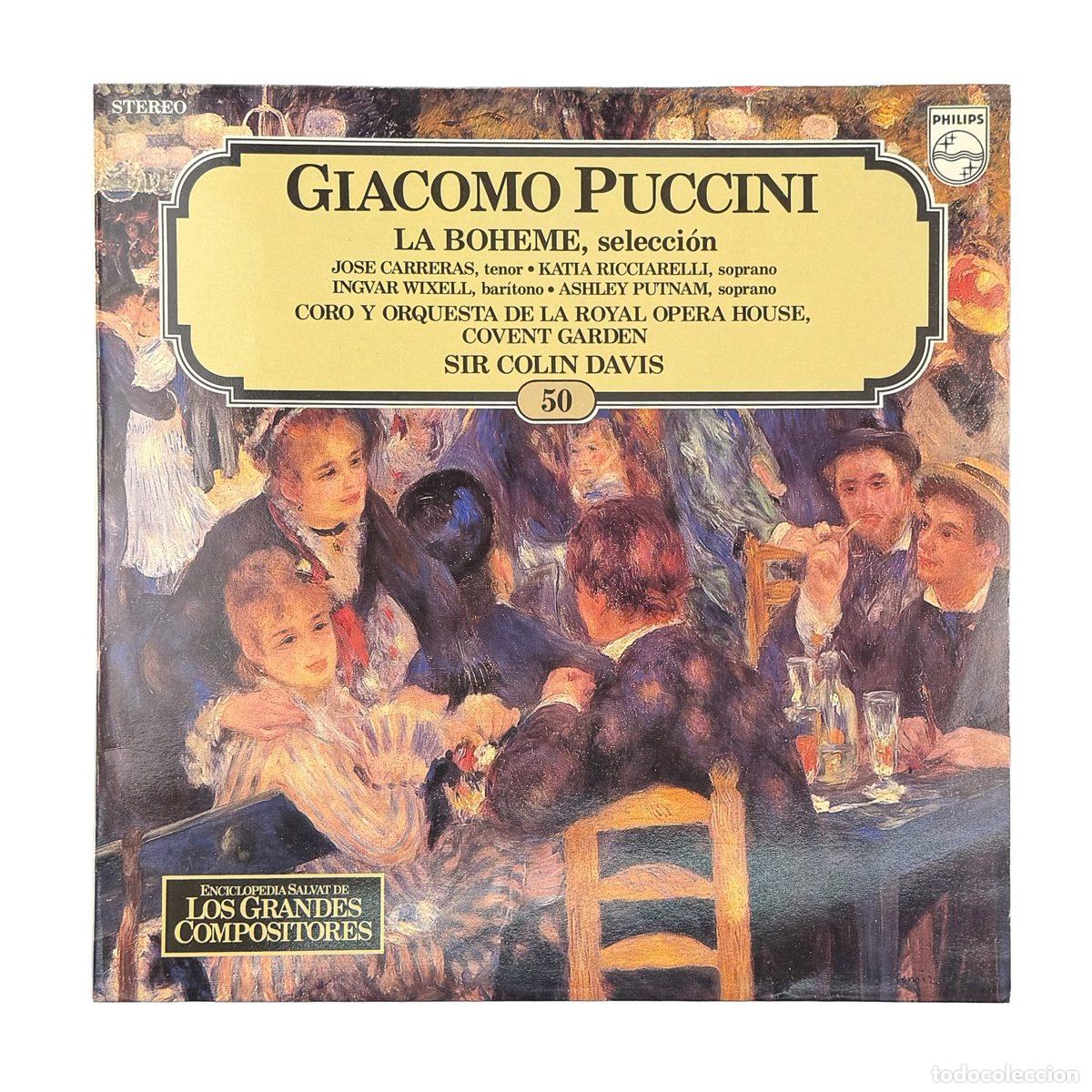 Discos de vinilo: LP. Giacomo Puccini. La Boh&egrave;me, Selecci&oacute;n (G+/VG+)