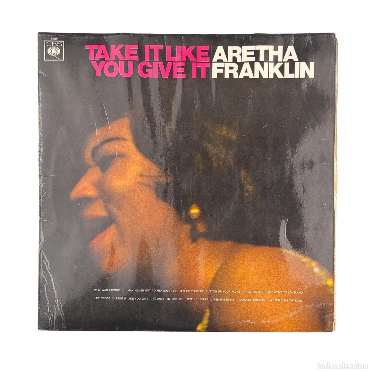 Discos de vinil: LP. Aretha Franklin. Take It Like You Give It (VG/VG)