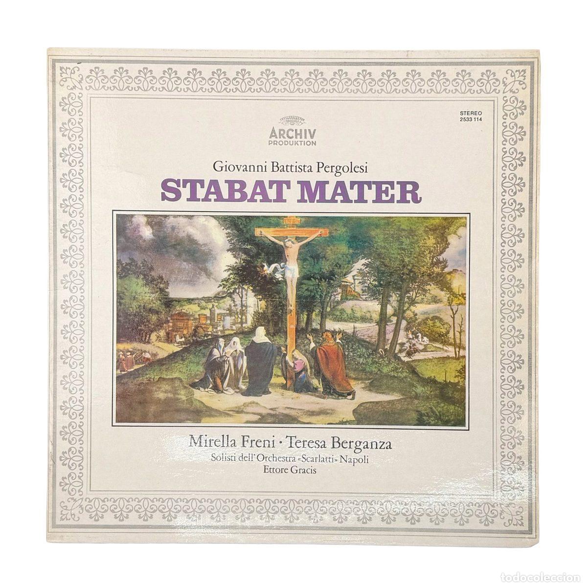 Discos de vinilo: LP. Giovanni Battista Pergolesi. Stabat Mater (VG+/VG)