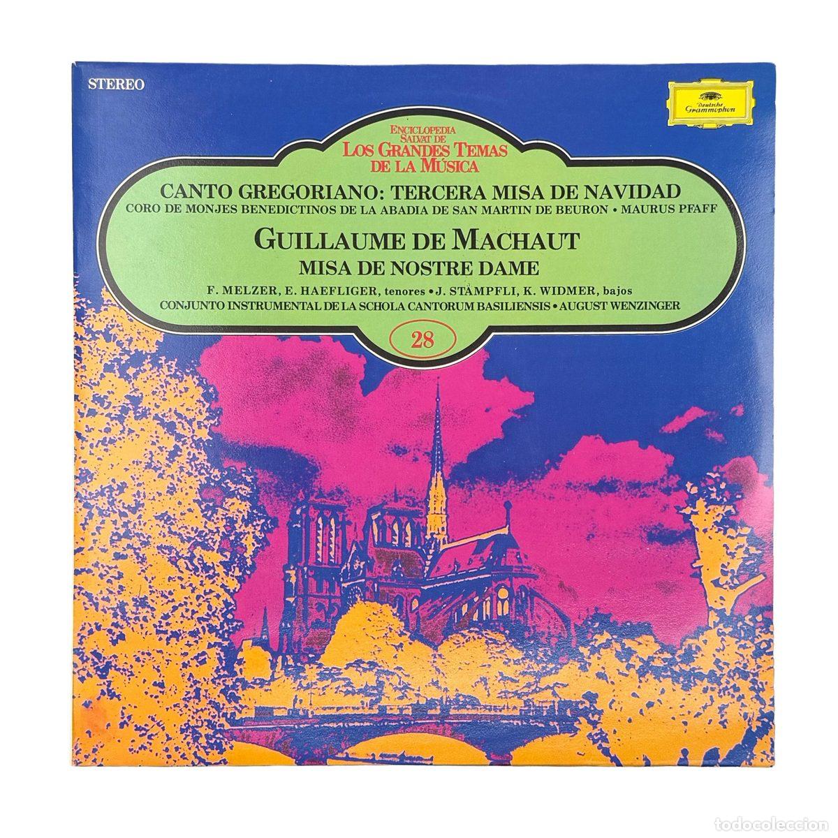 Discos de vinilo: LP. Chor Der M&ouml;nche Der Benediktiner-Erzabtei St. Martin, Beuron, Guillaume de Machaut... (NM/VG+)
