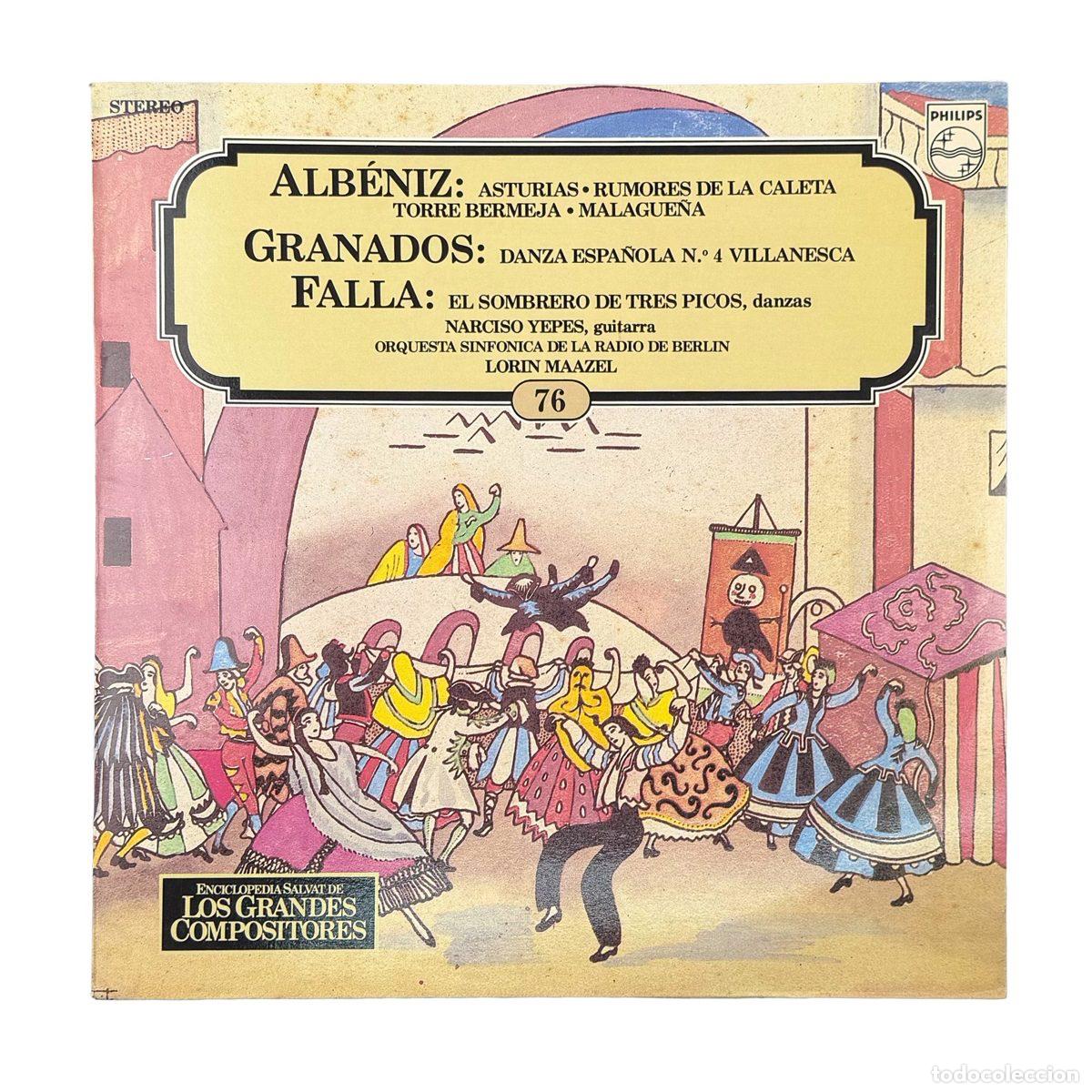 Discos de vinilo: LP. Isaac Alb&eacute;niz. Asturias ● Rumores De La Caleta ● Torre Bermeja ● Malague&ntilde;a / Danza E... (NM/NM)