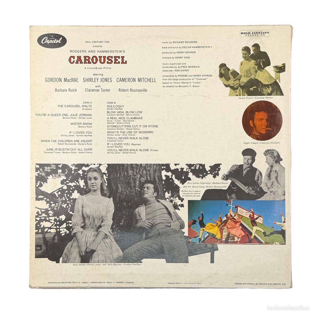 Discos de vinilo: LP. Rodgers & Hammerstein. Carousel (VG+/VG+) - Foto 2