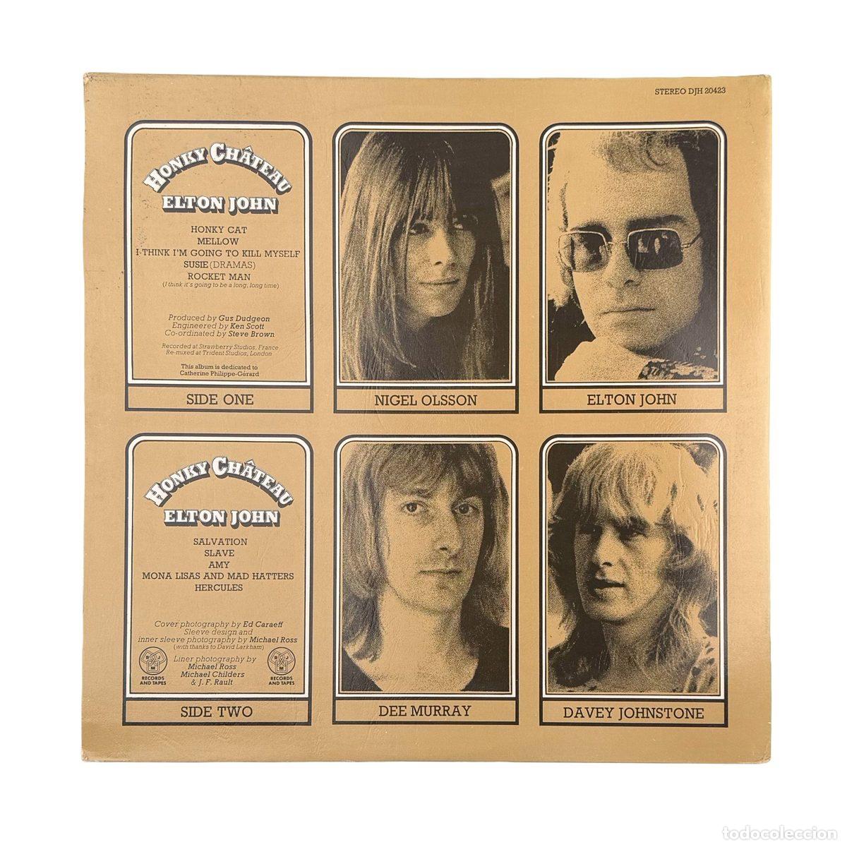 Discos de vinilo: LP. Elton John. Honky Ch&acirc;teau (VG+/VG+) - Foto 2