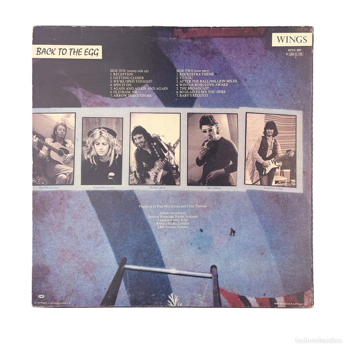Discos de vinilo: LP. Wings. Back To The Egg (VG+/VG+) - Foto 2