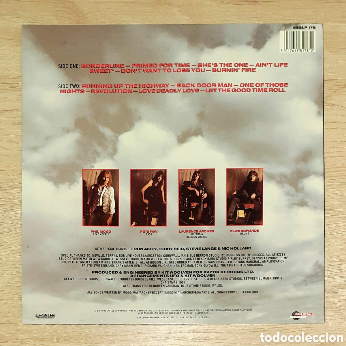 Discos de vinilo: Disco vinilo LP de UFO: HIGH STAKES & DANGEROUS MEN. - Foto 5