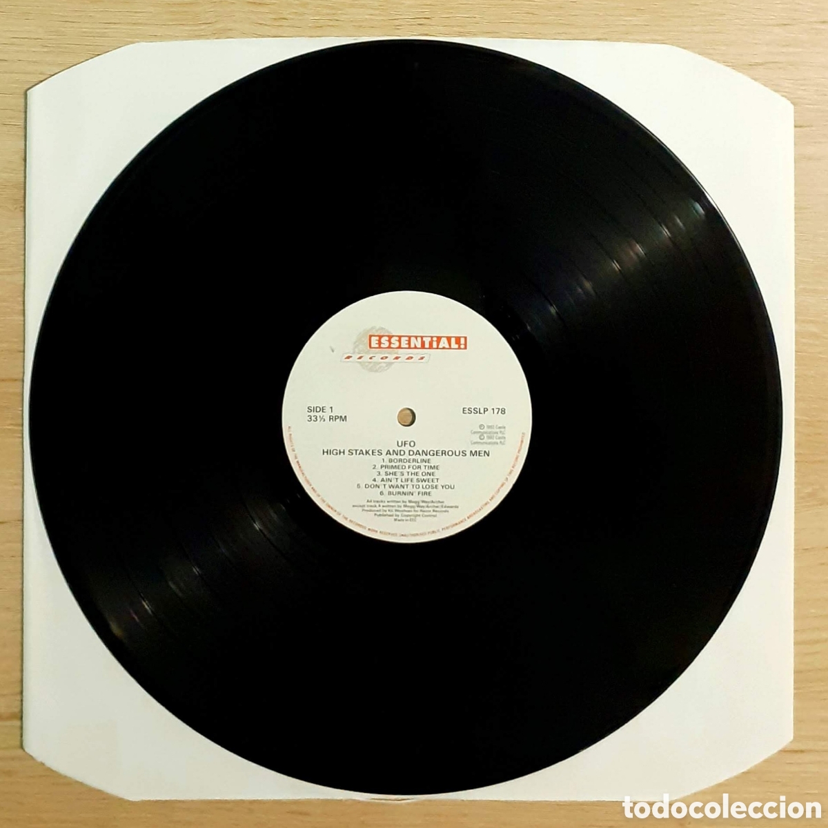 Discos de vinilo: Disco vinilo LP de UFO: HIGH STAKES & DANGEROUS MEN. - Foto 6