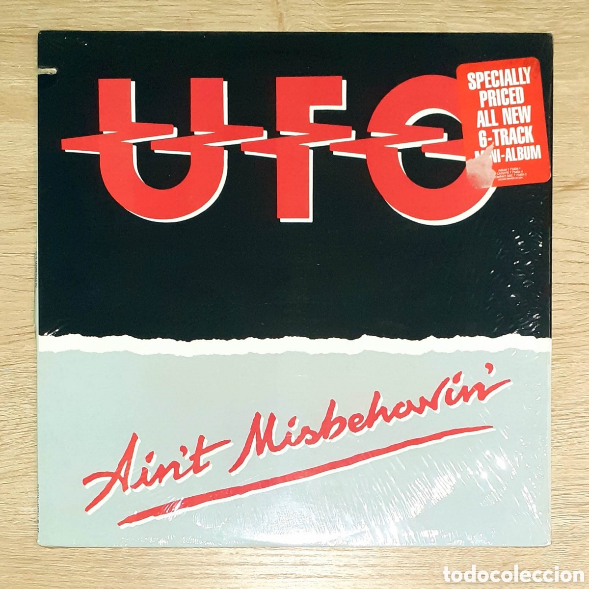 Discos de vinilo: Disco vinilo LP de UFO: AINT MISBEHAVIN, 1988. - Foto 4