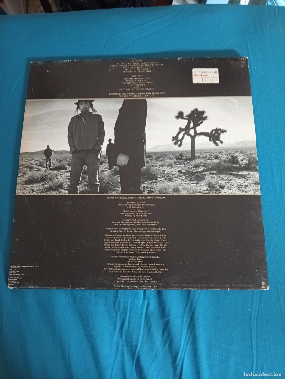 Discos de vinilo: U2 &ndash; The Joshua Tree - con insert, edici&oacute; espa&ntilde;ola - Foto 2
