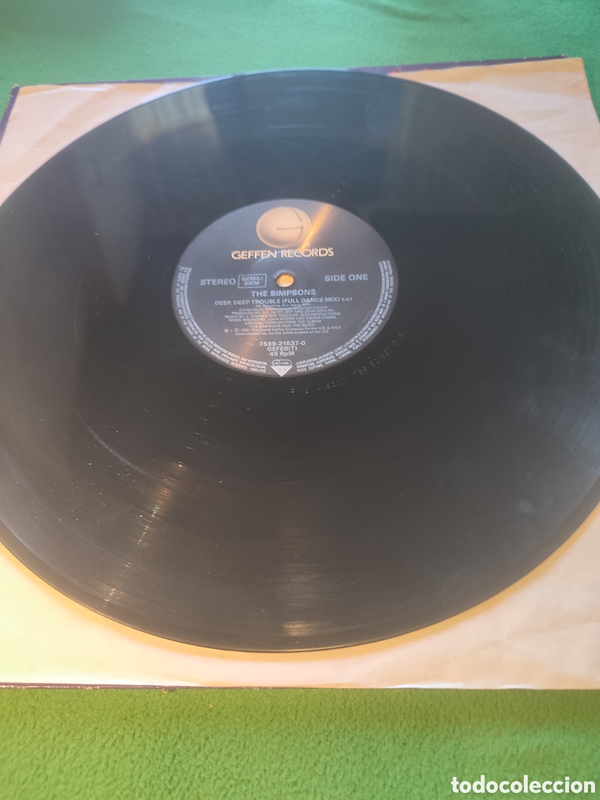 Discos de vinilo: The Simpsons - Deep , Deep Trouble 1991 - Foto 3