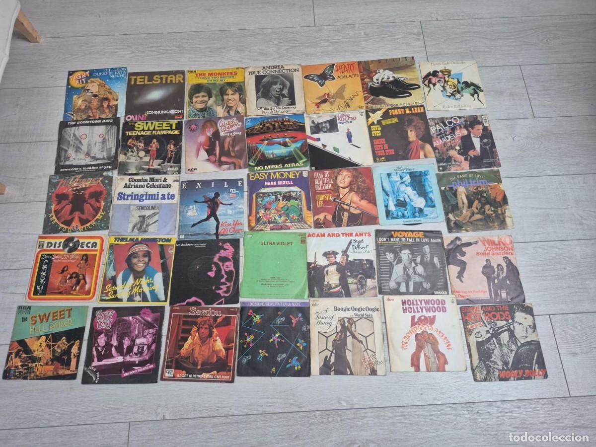Discos de vinilo: LOTE 35 SINGLES EP A&Ntilde;OS 70 80 the Sweet Monkees Falco Modern Talking Kinks The cats