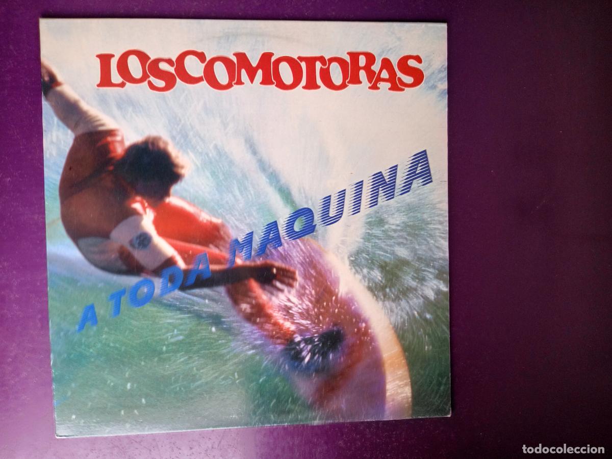 Discos de vinilo: Loscomotoras &ndash; A Toda Maquina - LP VIRGIN 1989 - SIN USO - FIRMADO POR LOS 4 EN EL ENCARTE