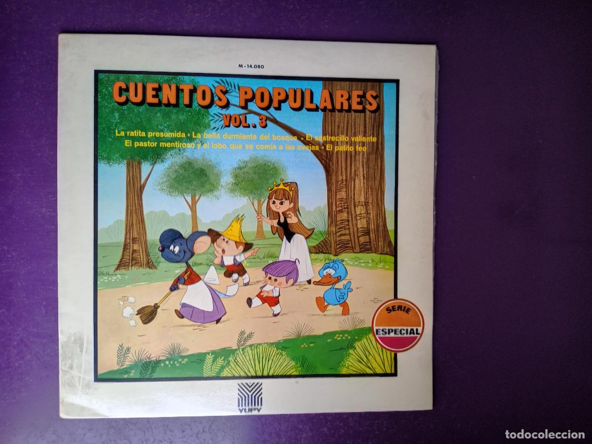 Disques de vinyle: CUENTOS POPULARES VOL 3 - LP YUPY 1971 - RATITA PRESUMIDA, BELLA DURMIENTE, PATITO FEO, SASTRECILLO