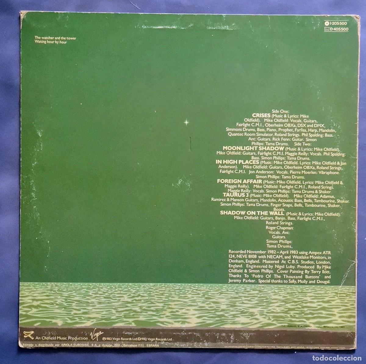 Discos de vinilo: Mike Oldfield &ndash; Crises LP Espa&ntilde;a 1983 - Foto 2