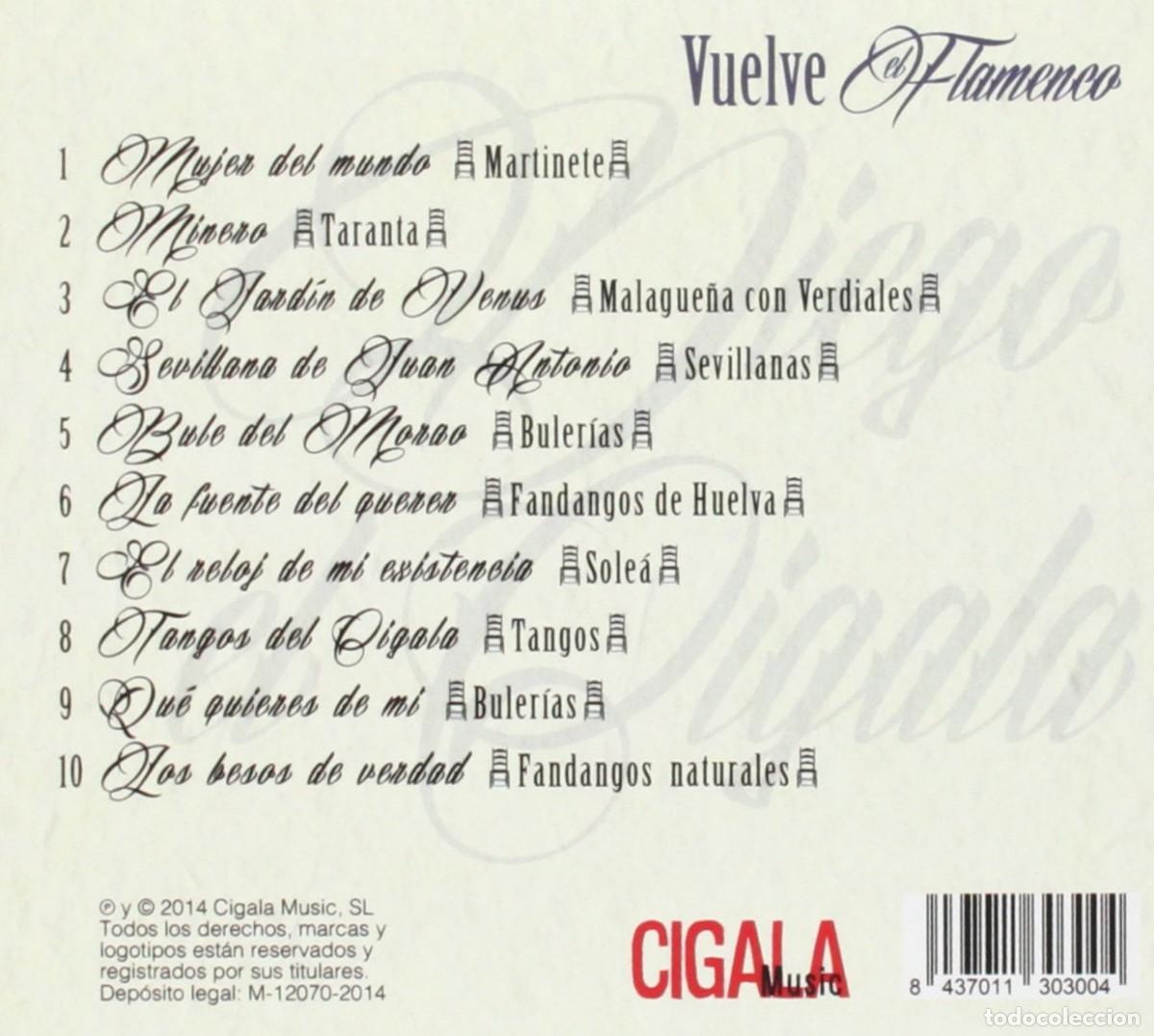 Discos de vinilo: &rdquo;Diego &rdquo;&rdquo;El Cigala&rdquo;&rdquo; Con La Guitarra De Diego Del Morao - Vuelve El Flamenco (En Vivo) (CD, Album)&rdquo;