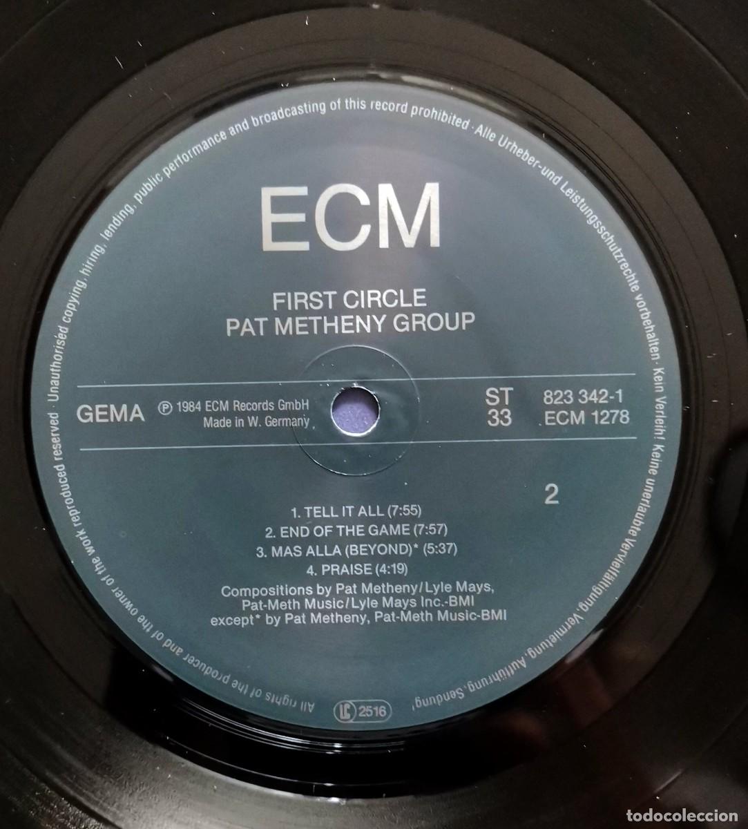 Discos de vinilo: Pat Metheny Group &ndash; First Circle LP 1984 Alemania sin portada