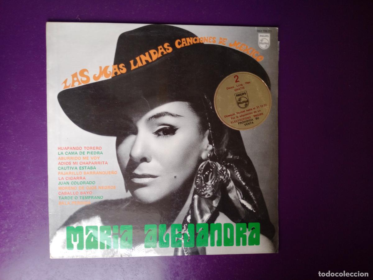 Discos de vinilo: Maria Alejandra, la folklorista de mexico - LP PHILIPS 1969 - BOLERO, RANCHERA- MUY POCO USO