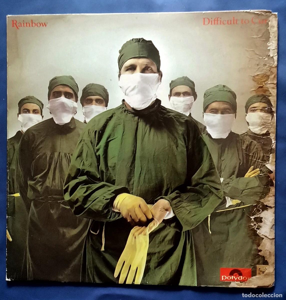 Discos de vinilo: Rainbow &ndash; Difficult To Cure LP 1981 Espa&ntilde;a incl. 2 encartes