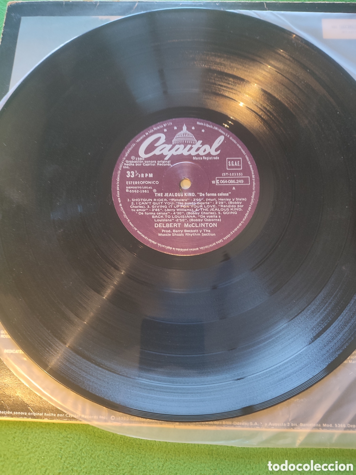 Discos de vinilo: Delbert McClinton - The jealous kind ( De forma celosa) - Foto 3