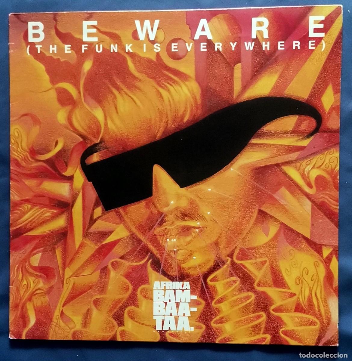 Discos de vinilo: Afrika Bambaataa And Family &ndash; Beware (The Funk Is Everywhere) LP Espa&ntilde;a electro hh