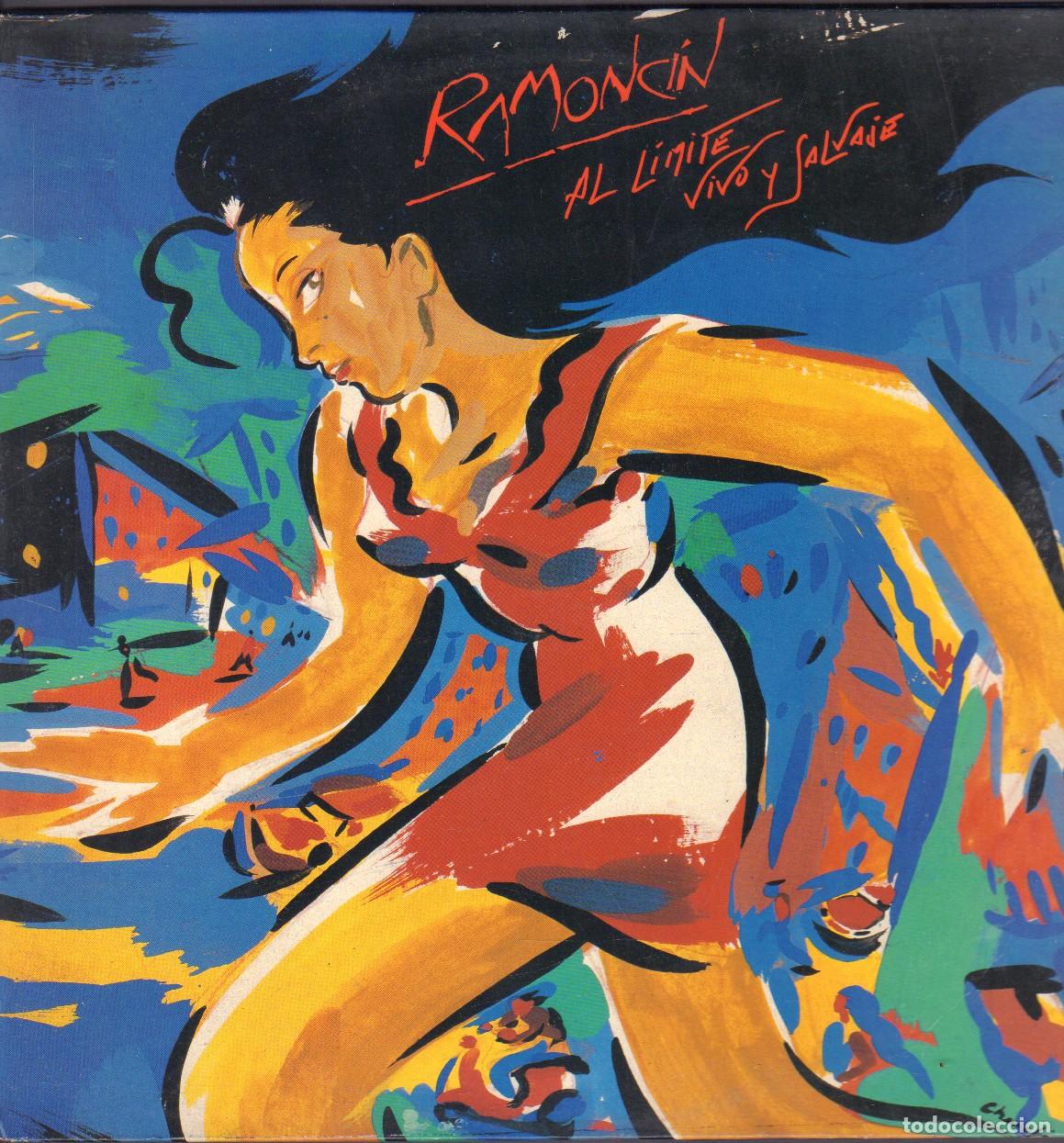 Discos de vinilo: RAMONCIN - AL LIMITE, VIVO Y SALVAJE / COMO UN SUSURRO, COLD TURKEY.../ DOBLE LP BMG 1990 RF-27034